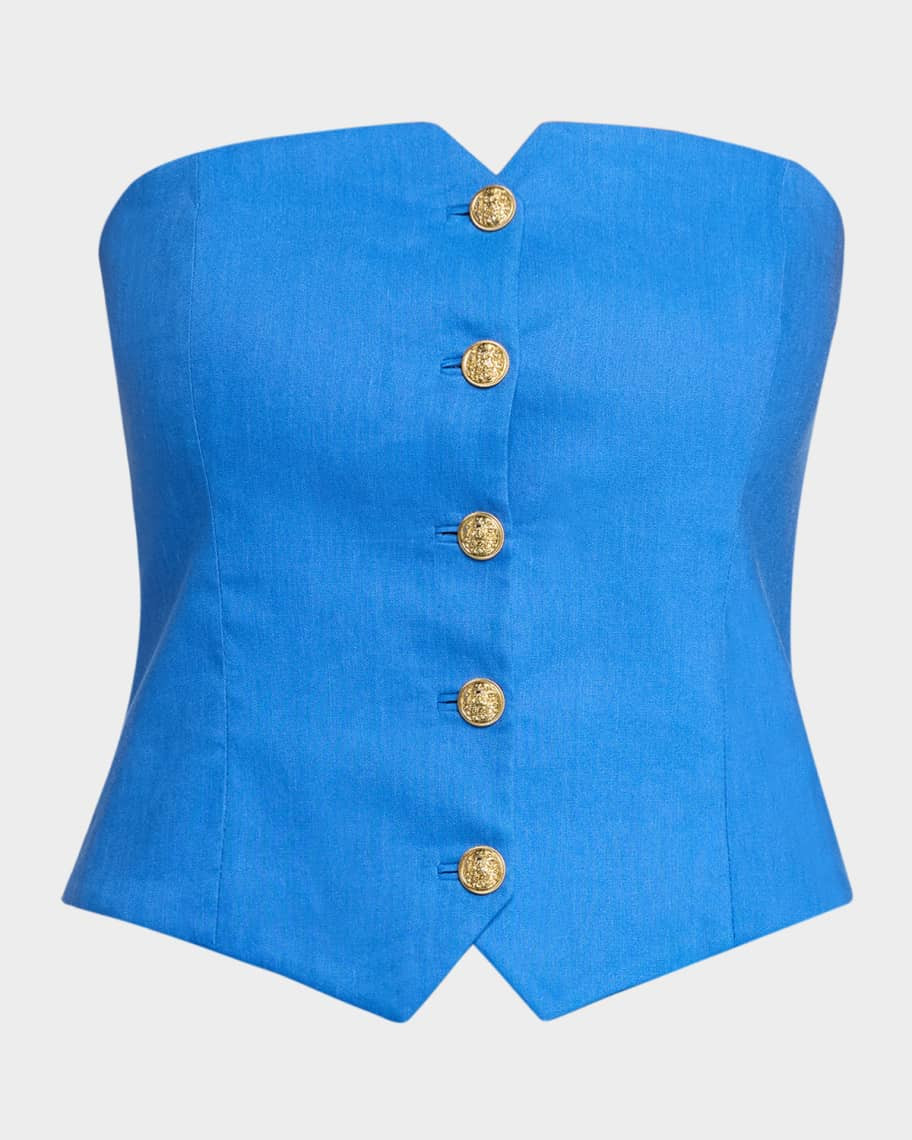 ALICE + OLIVIA Kelcey Strapless Top | Neiman Marcus