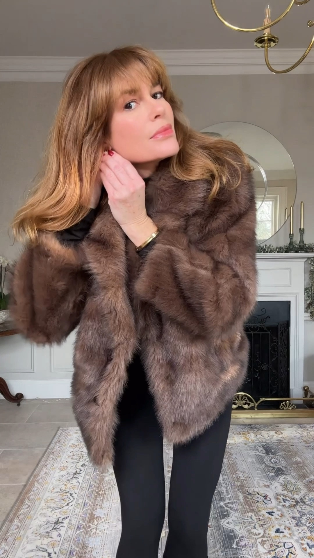 Faux fur coat size S
Black leggings small tall
Heattech turtleneck size M
Knee high boots 

#LTKstyletip #LTKwinter #LTKuk