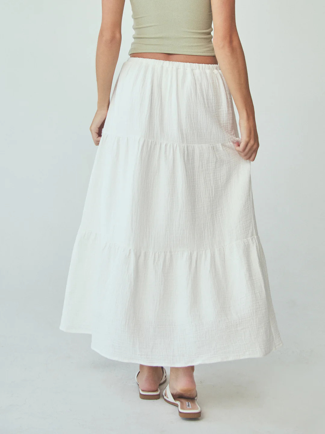 Tiered Cotton Skirt | Klassy