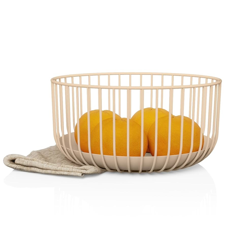 Decor Fruit Basket in Peach - Multi-Purpose Basket for Fruits, Bread, Vegetables - Scandinavian M... | Amazon (US)