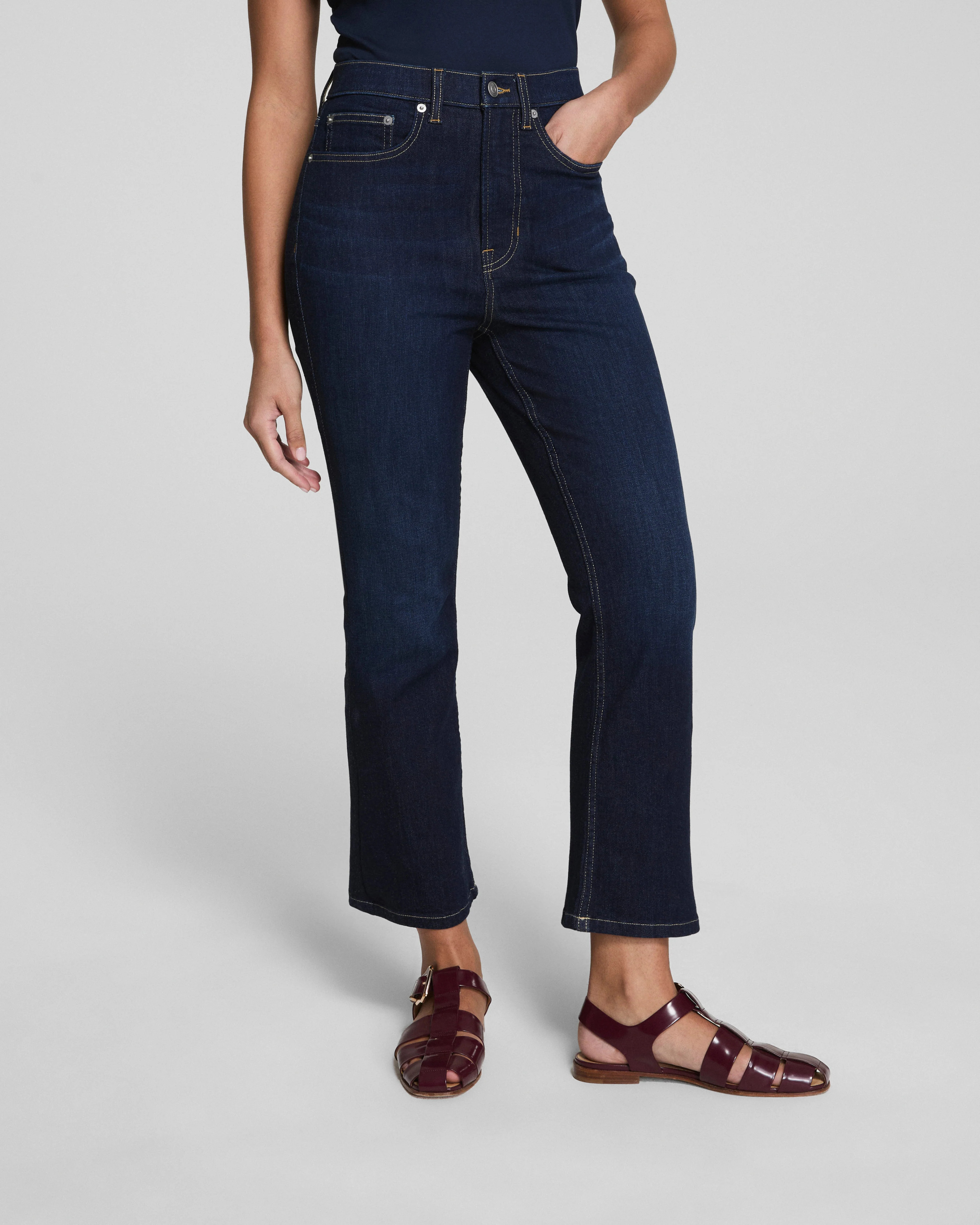 SPANXsculpt™ ReDefine Kick Flare Jeans, Dark Indigo | Spanx