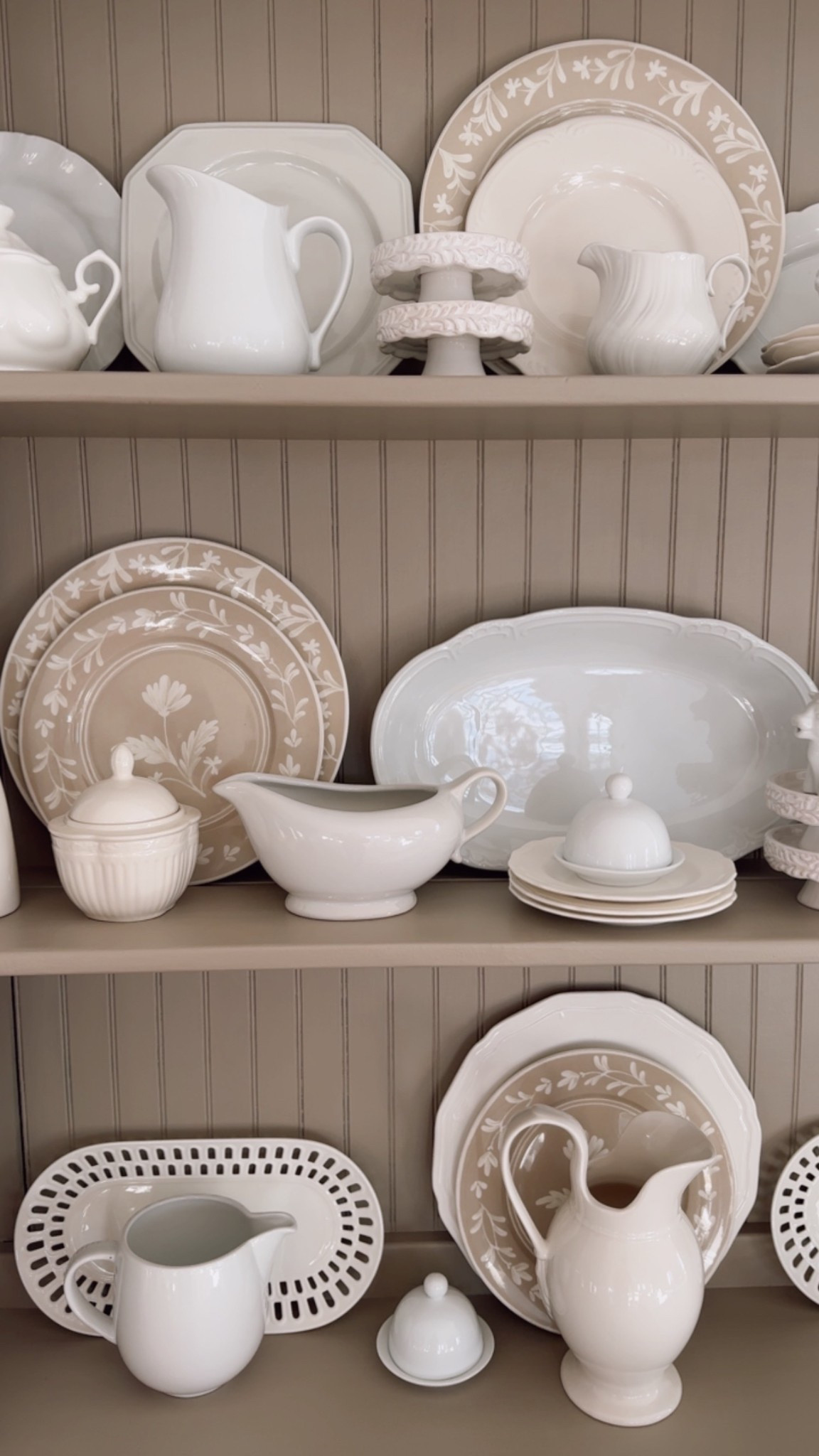 Thrifted dishes and hutch with my new Martha dishes from Amazon! Obsessed!!

#LTKSeasonal #LTKHome