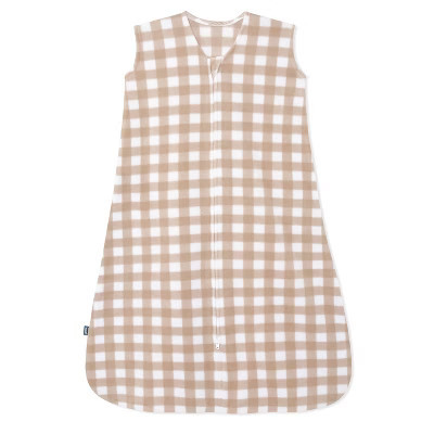 HALO Sleepsack Micro-Fleece Wearable Blanket - Tan Gingham - S | Target
