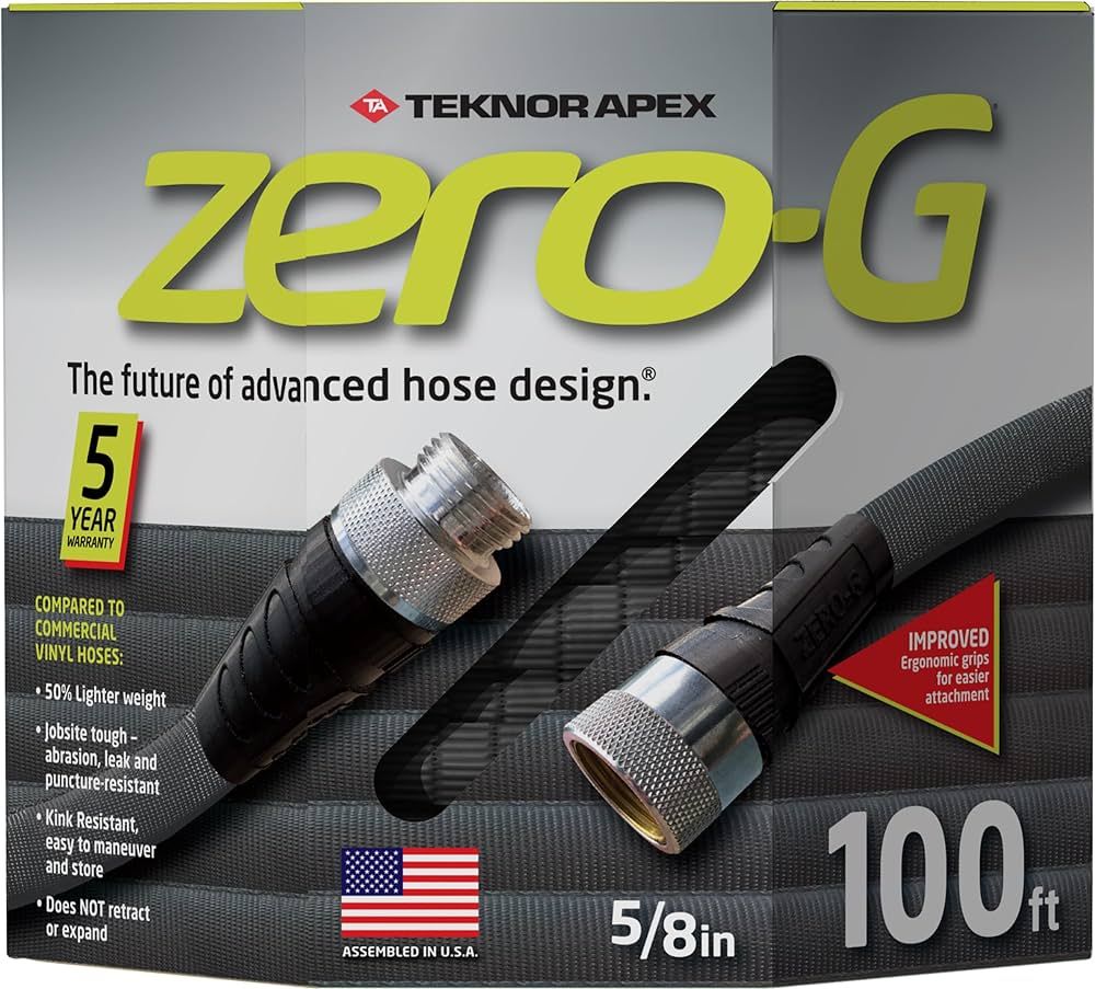 zero-G 4001-100 Garden Hose, 5/8" x 100', Gray | Amazon (US)