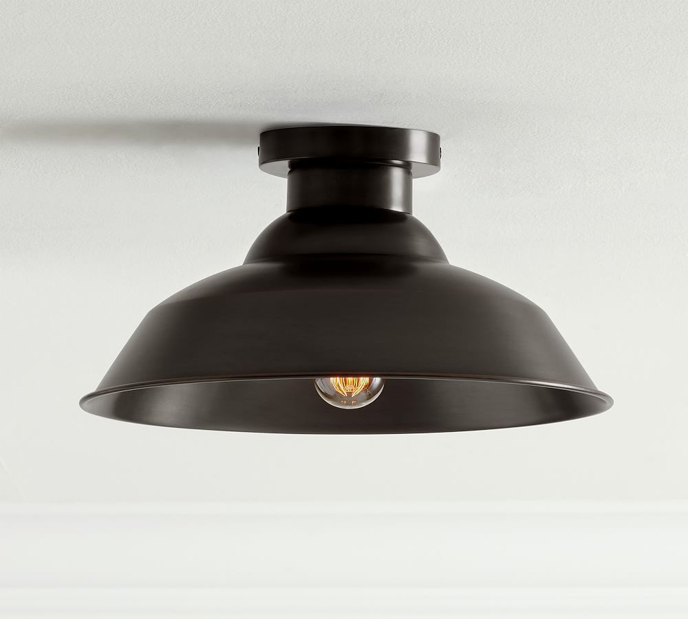 Wright Metal Flush Mount | Pottery Barn (US)
