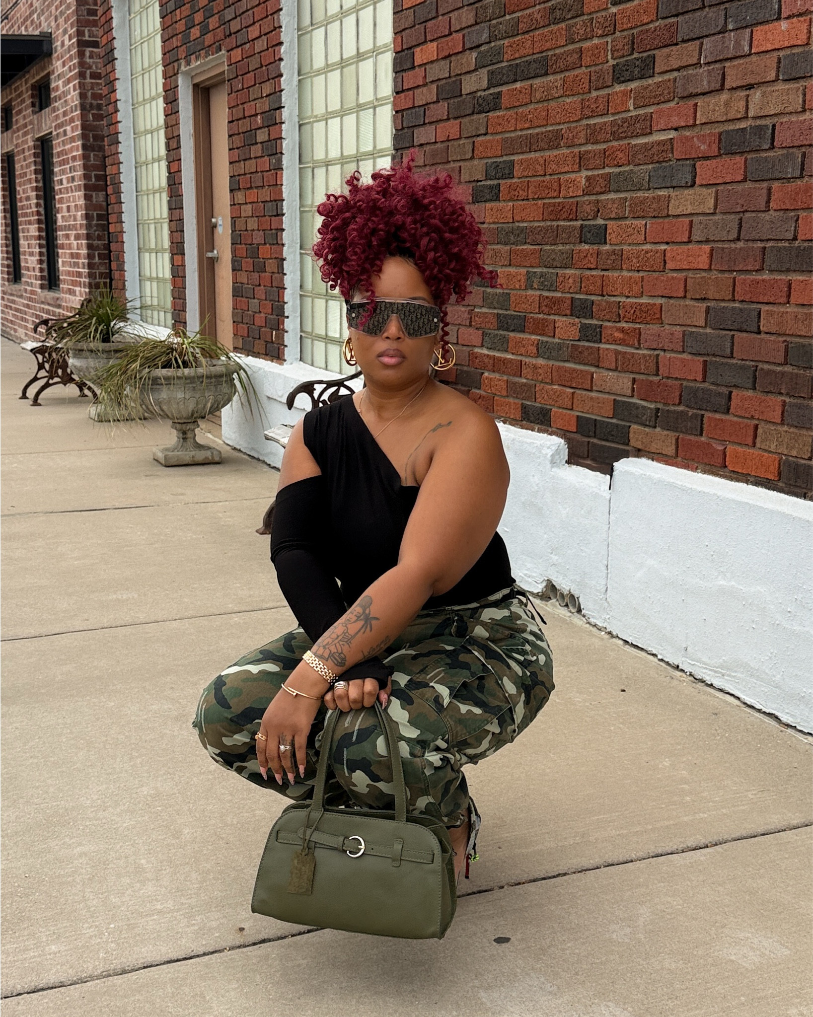 a stylish spin on camouflage pants
worn two ways 

Wearing M in pants #targetfinds 

#LTKStyleTip #LTKMidsize #LTKFindsUnder100