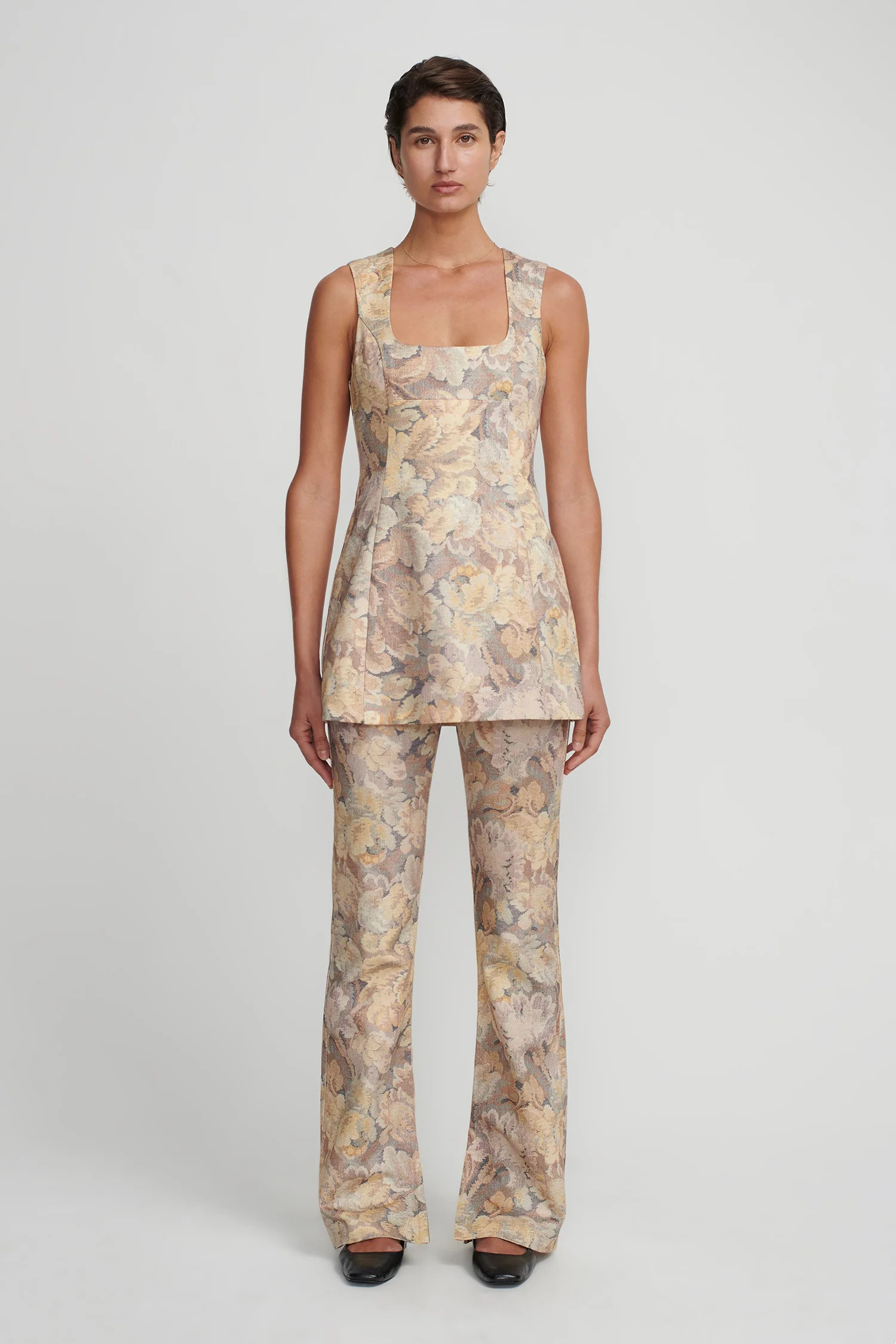 Bonython Mini Dress Antique Floral | Hansen and Gretel