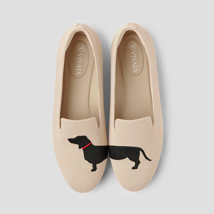 Round-Toe Embroidered Loafer | VIVAIA