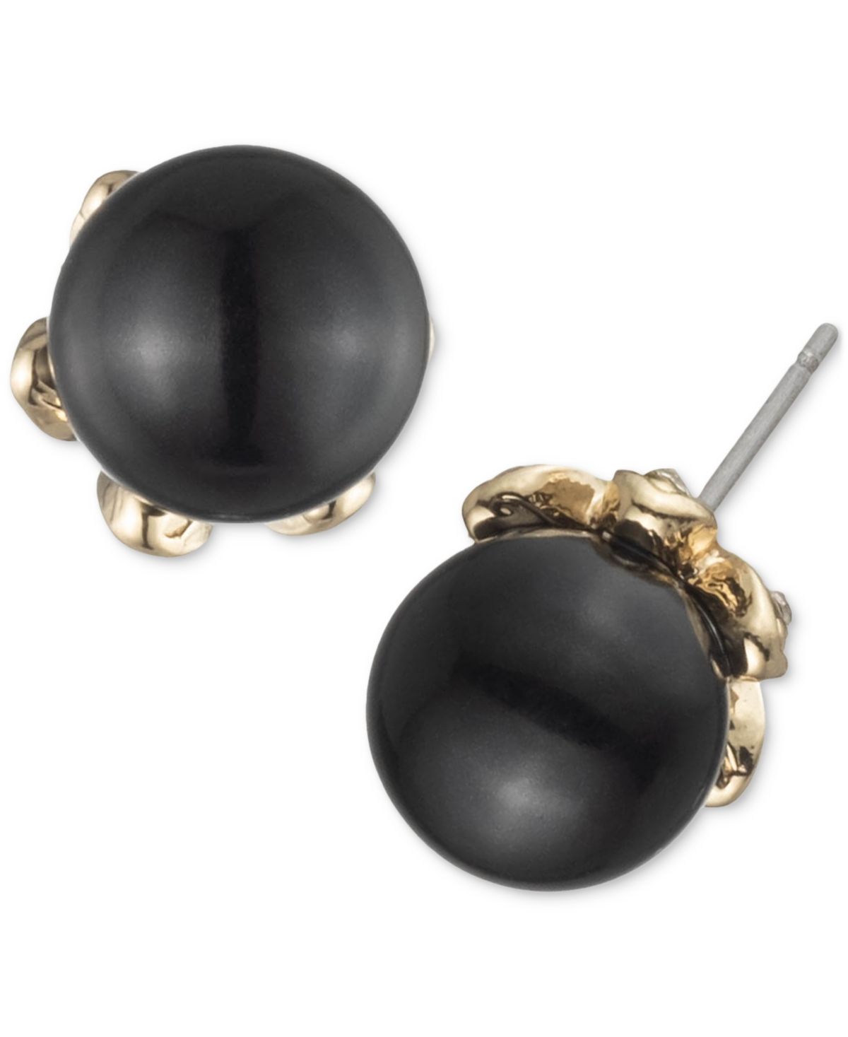 Marchesa Gold-Tone Color Imitation Pearl Stud Earrings | Macys (US)