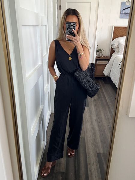 This linen jumpsuit from Target is SO GOOD! Size xs. Elastic waist, pockets and perfect length for us petites! Highly recommended! 

#LTKunder50 #LTKstyletip #LTKFind