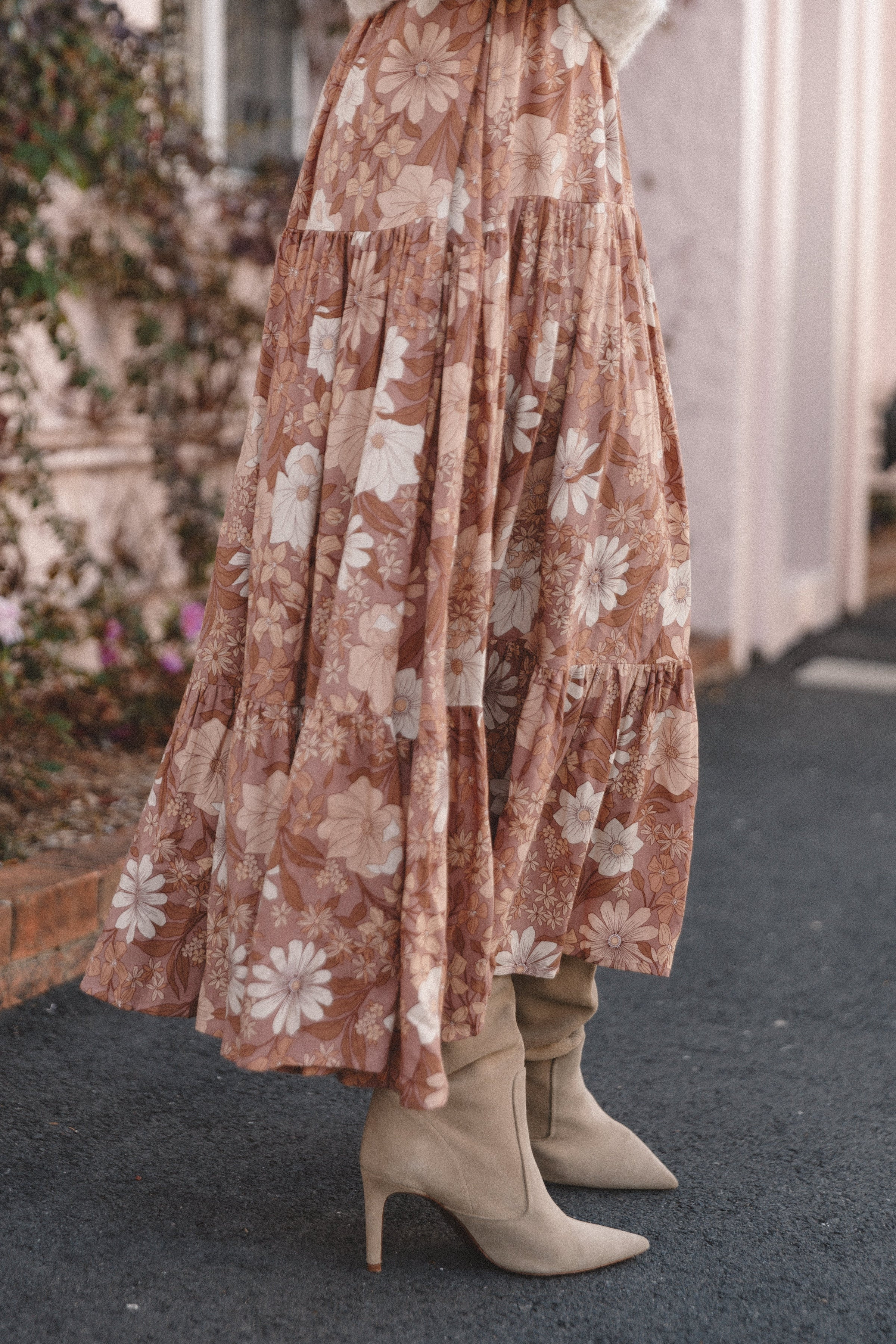 Kelda Dress - Tan Floral | Petal & Pup (US)