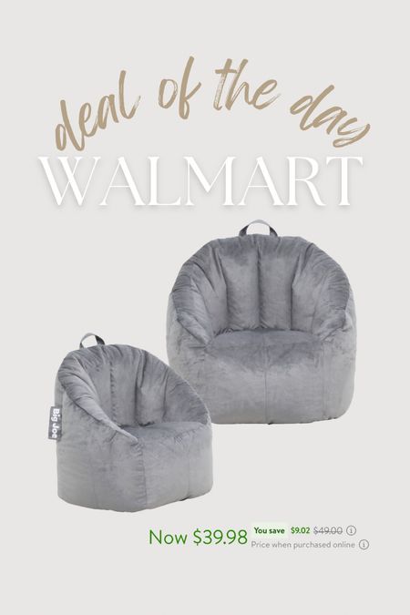 Big Joe kids chair on deal of the day at Walmart!