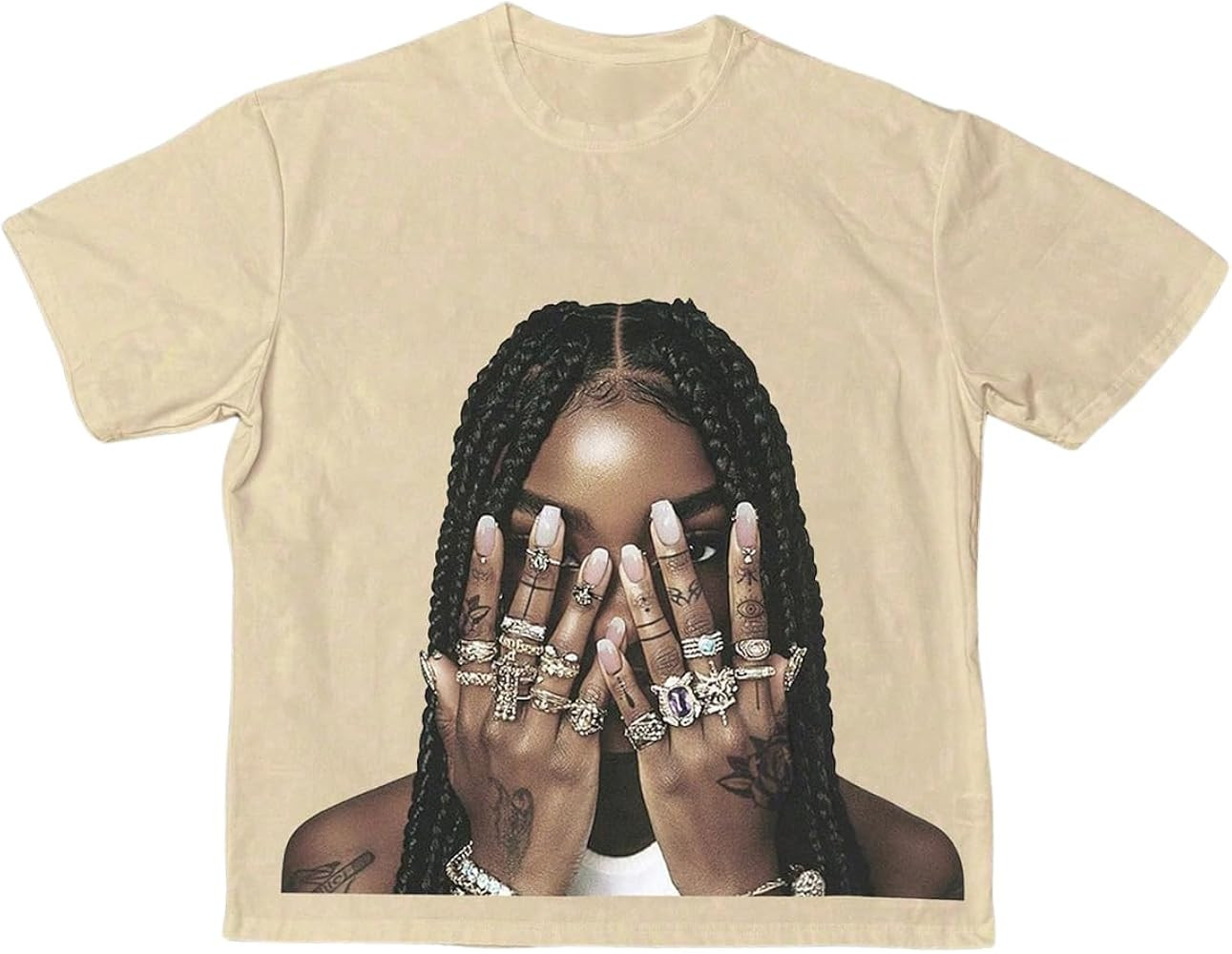 SOLY HUX Men's Graphic Tees Y2k Figure Print T Shirt Short Sleeve Vintage Streetwear Summer Tops | Amazon (US)