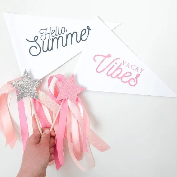 Hello Summer Pennant Flag | Etsy (US)