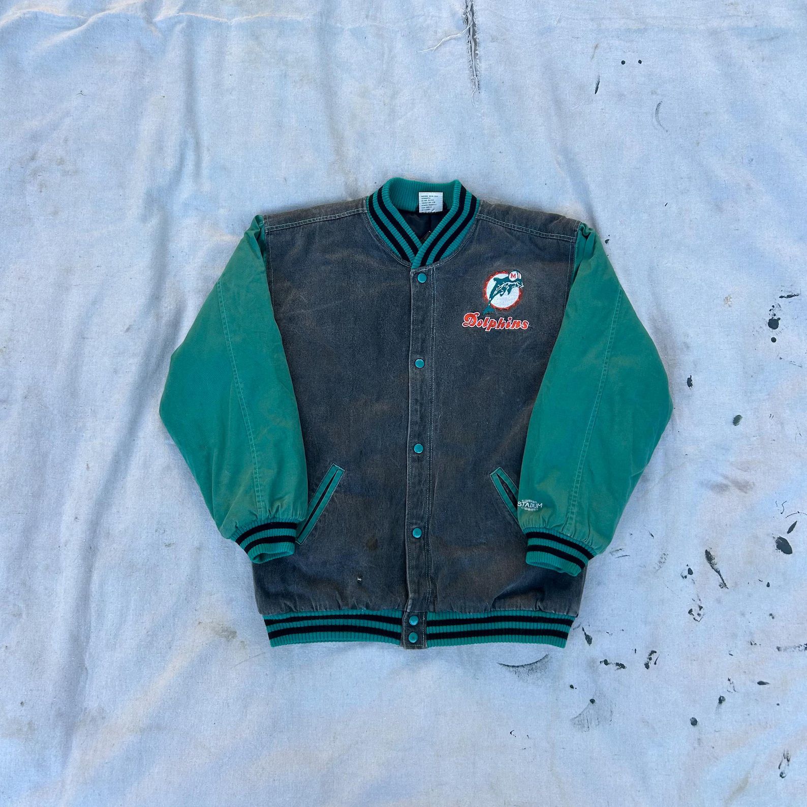 Vintage Miami Dolphins Bomber Jacket c.1990s Sz.xl original Owner HTF - Etsy | Etsy (US)