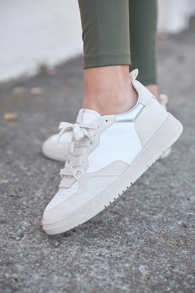 Paige Beige Sneakers | Pink Lily