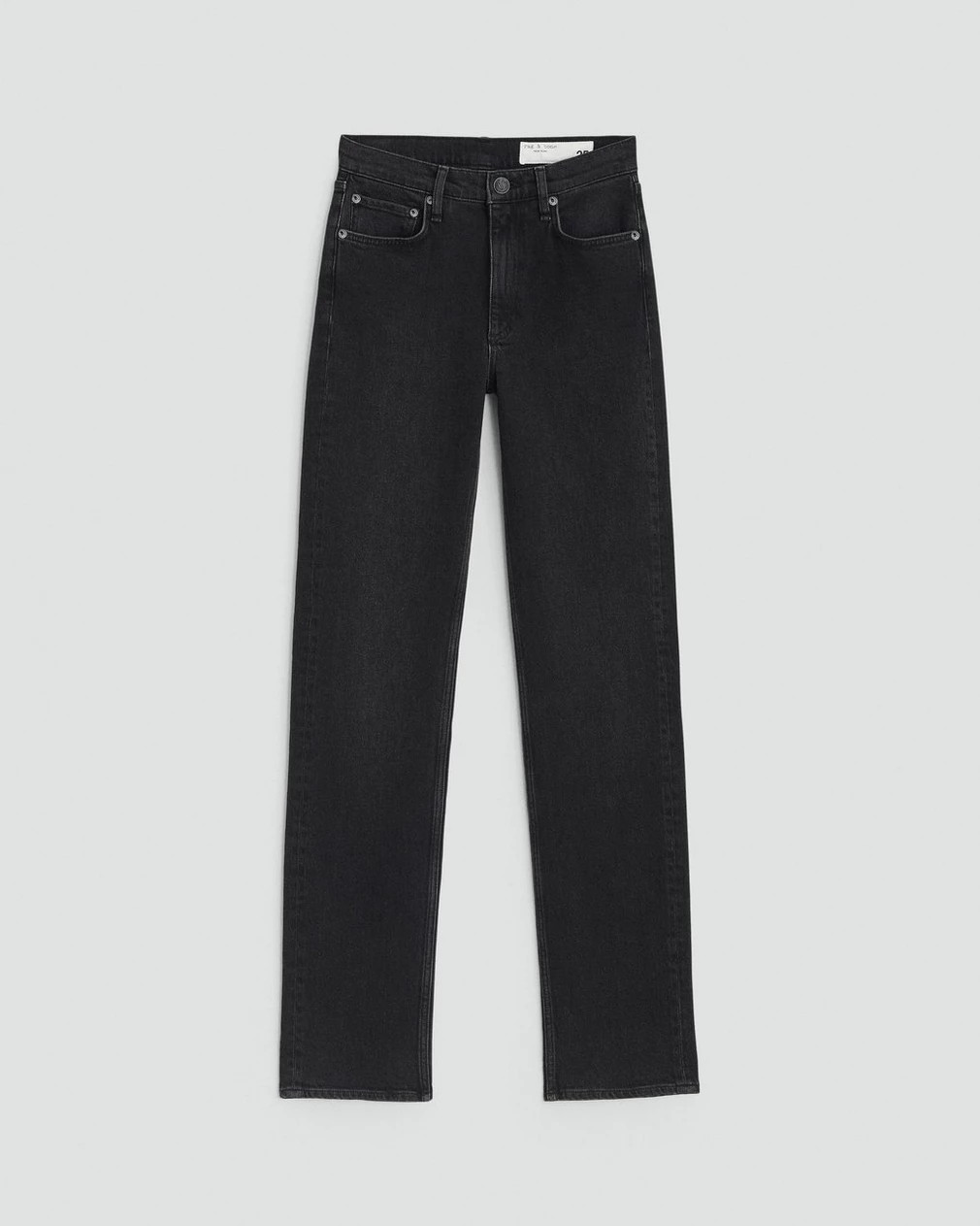 Harlow Full Length Straight - Worn Black | rag & bone