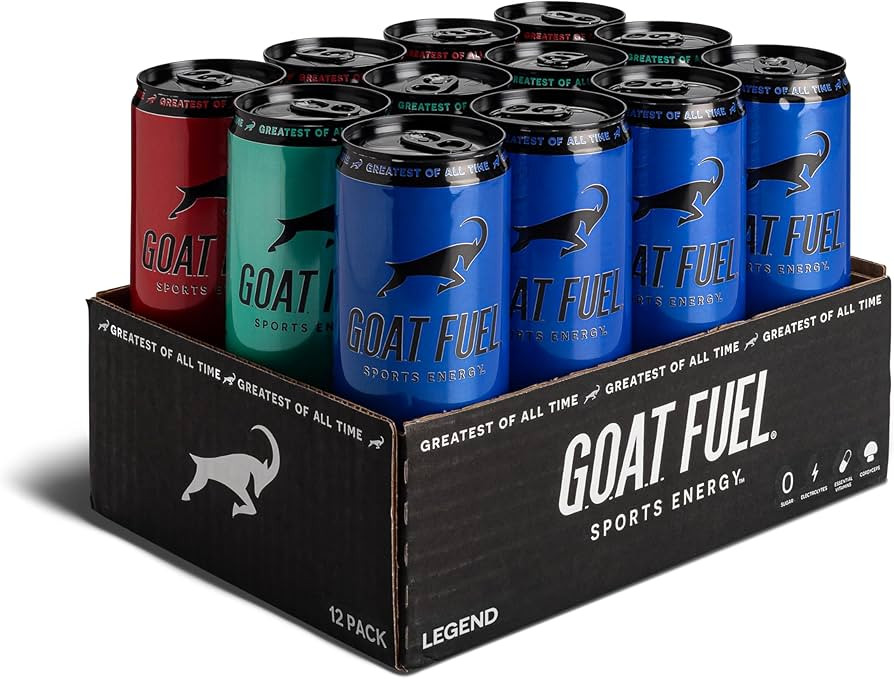 G.O.A.T. Fuel® Preworkout Sports Energy Drink - Sugar-Free Pre-Workout Amino Energy Drink - Incr... | Amazon (US)
