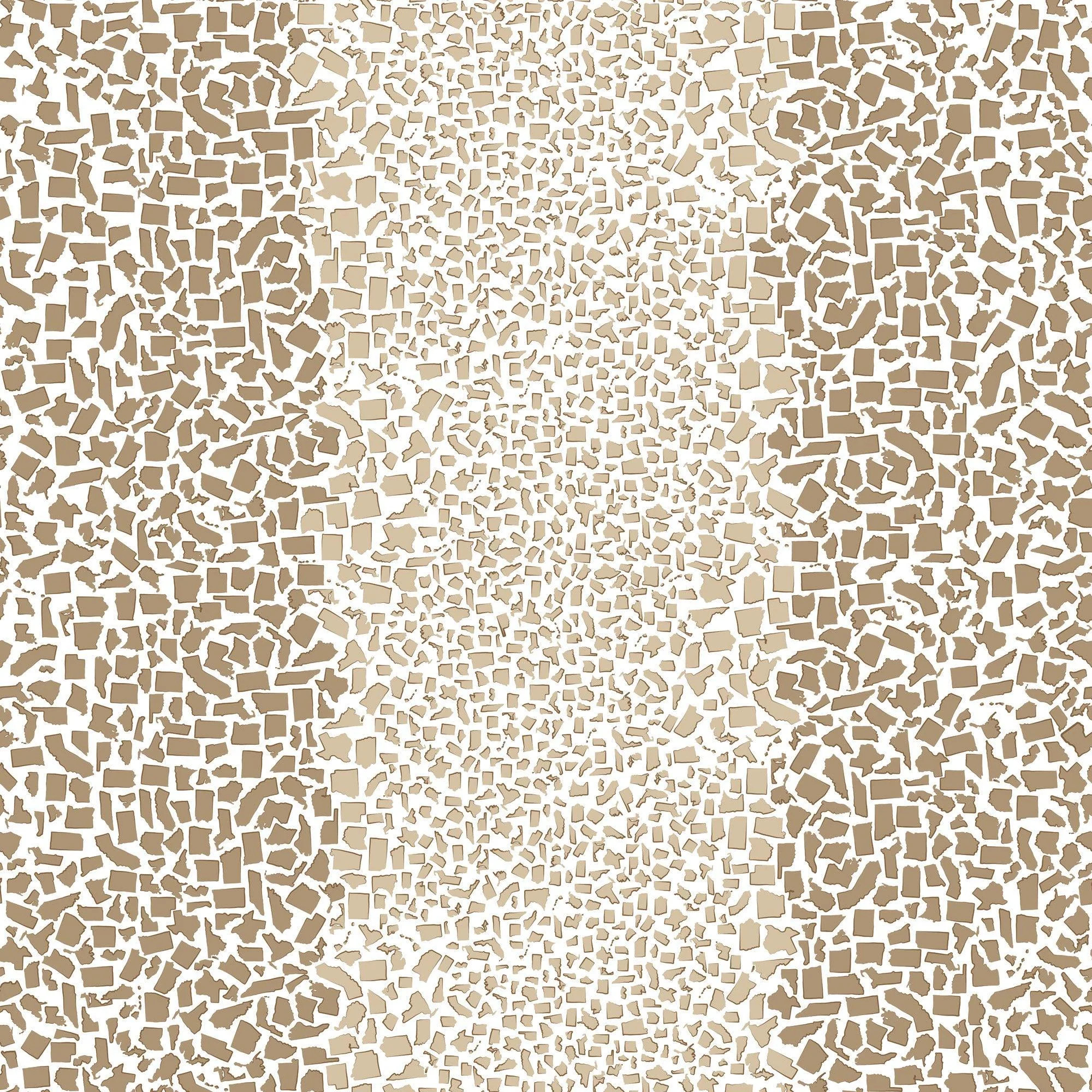 Fifty States Shagreen - Taupe Wallpaper by Honey + Hank | Mitchell Black