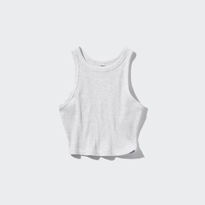 Ribbed Cropped Tank Top | UNIQLO US | UNIQLO (US)