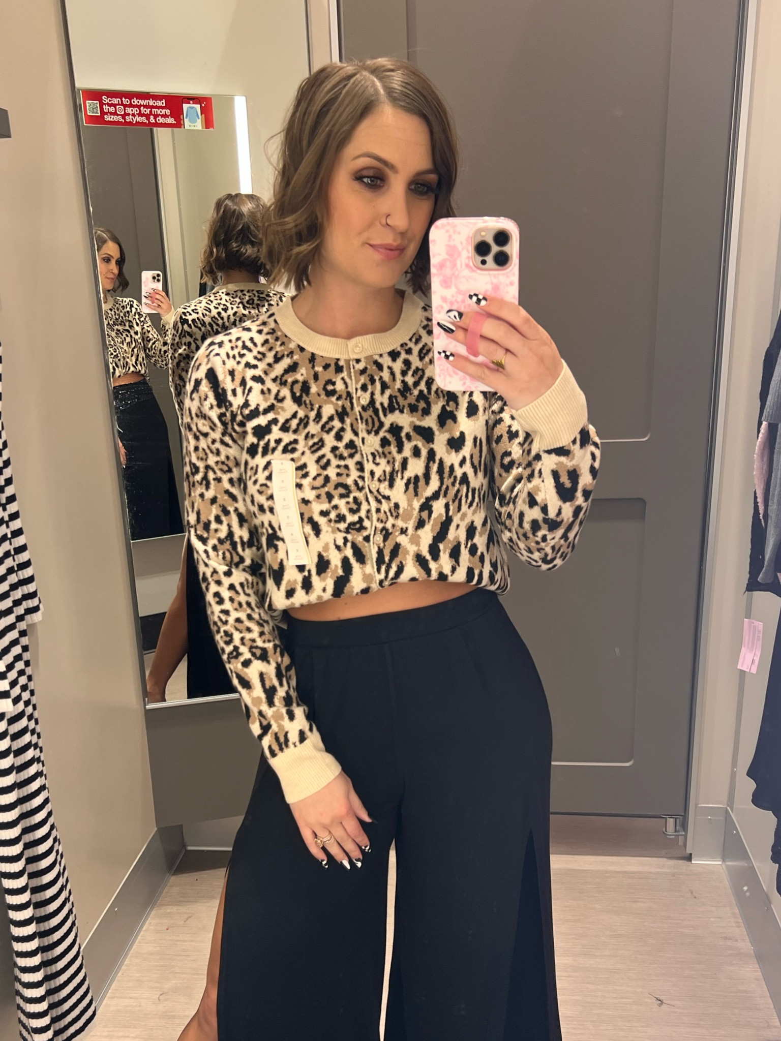 Love this leopard cardigan. I’m wearing a small. It is full length I just tucked it up  

#LTKFindsUnder50 #LTKSeasonal #LTKHoliday