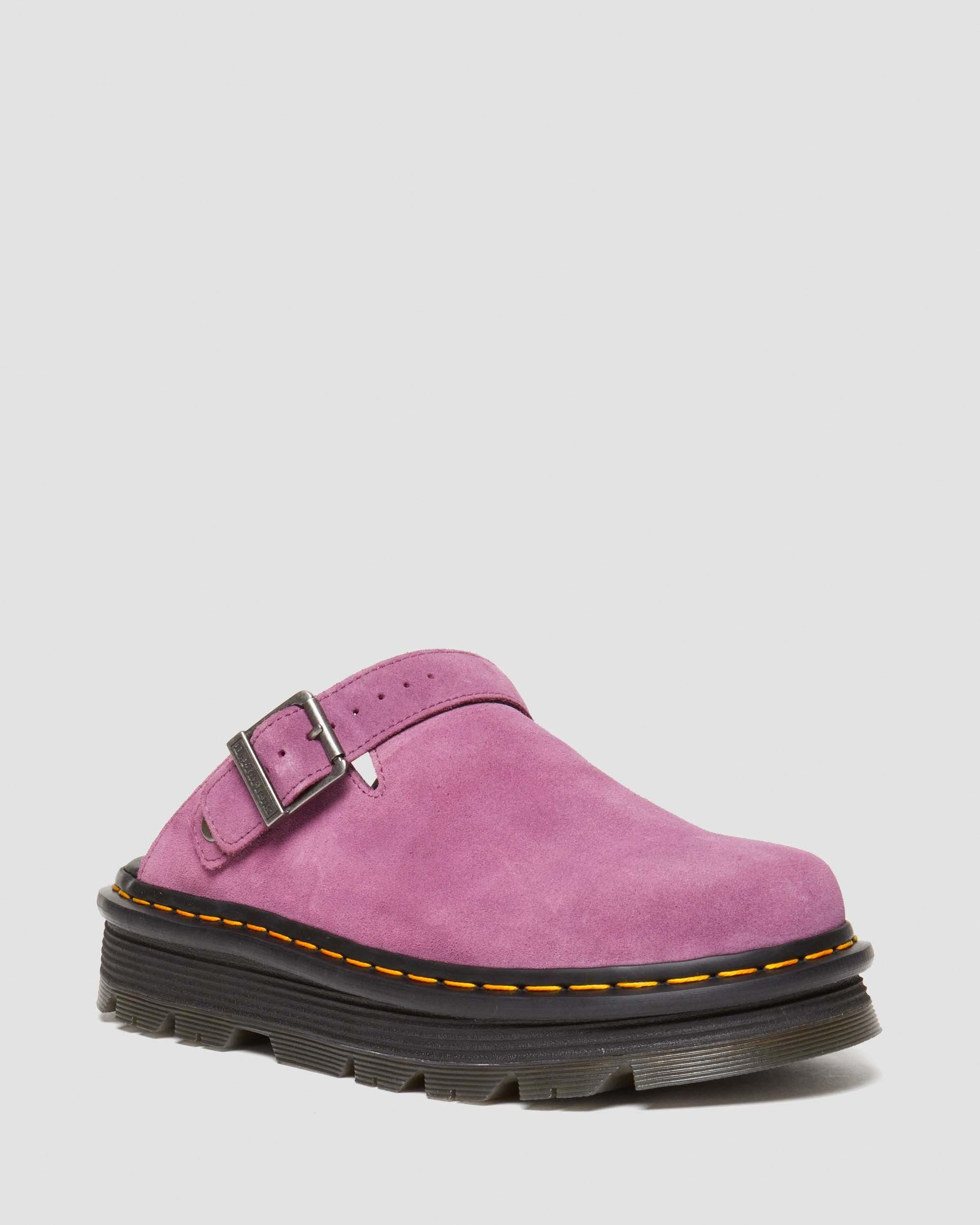 Zebzag Suede Slingback Platform Mule | Dr. Martens