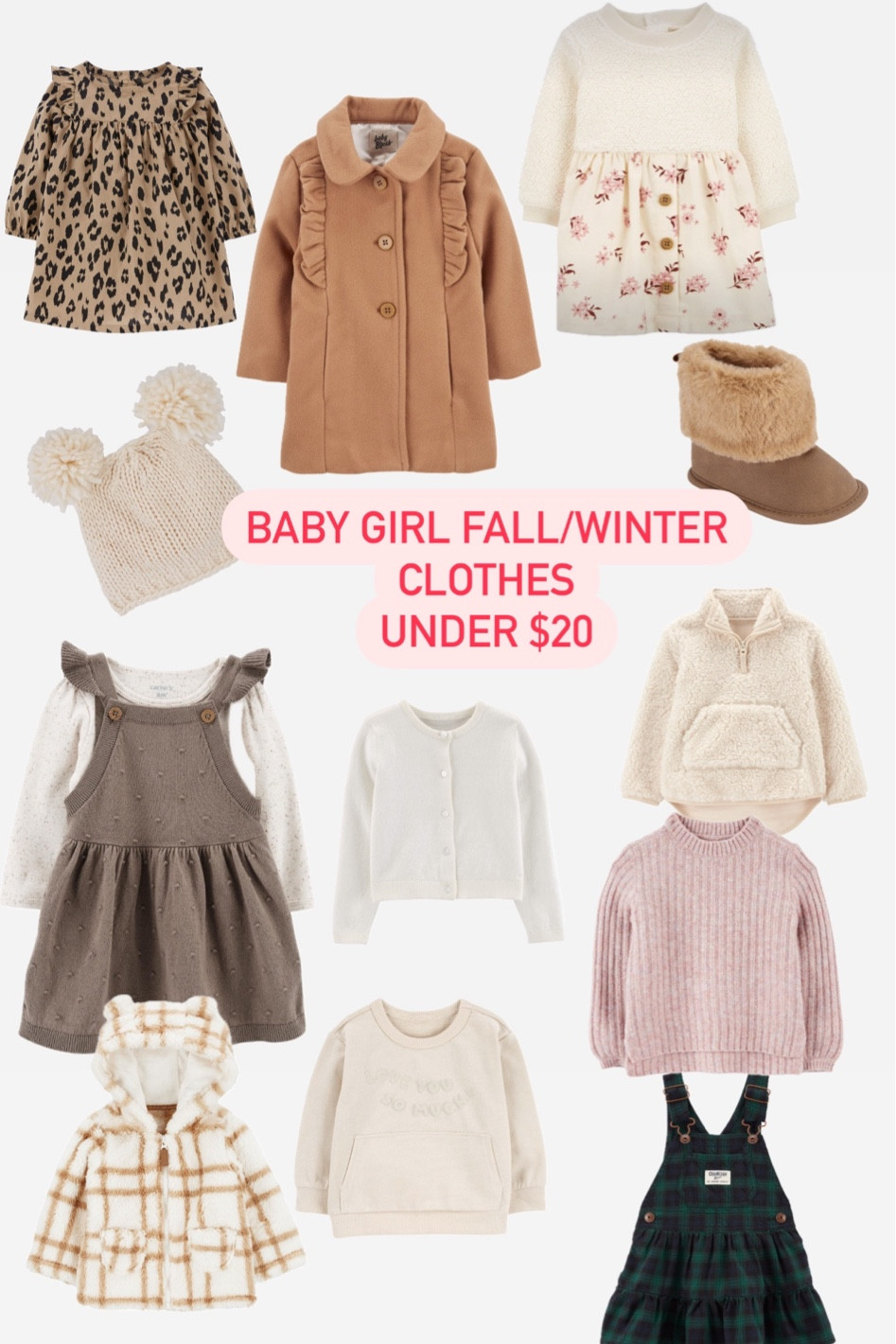Baby Girl Winter/Fall clothes under $20 



#LTKbaby #LTKfindsunder50 #LTKkids