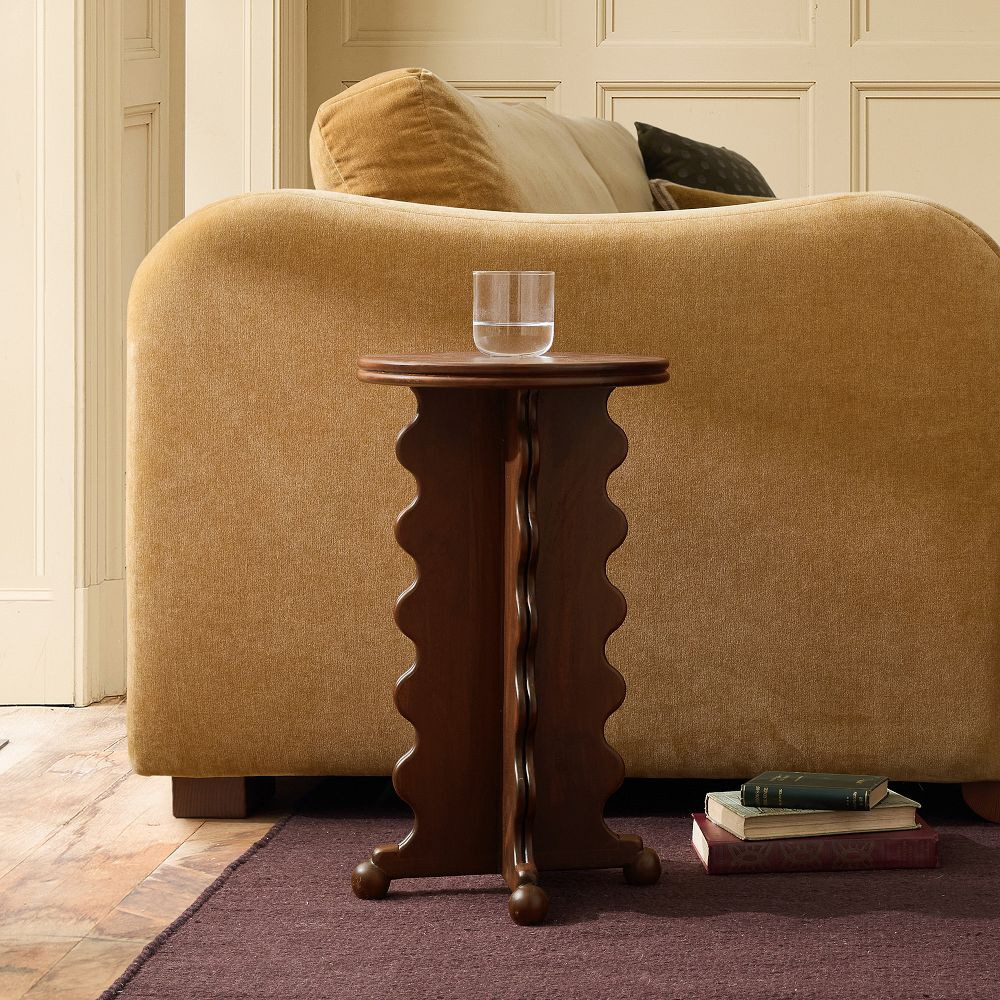 Pierce & Ward Scalloped Drink Table (12") | West Elm (US)