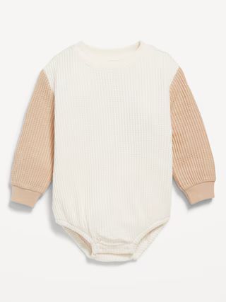 Long-Sleeve Thermal-Knit Romper for Baby | Old Navy (US)