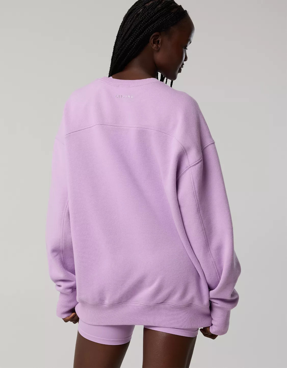 OFFLINE By Aerie Cloud Fleece Oversized Crewneck Sweatshirt | Aerie