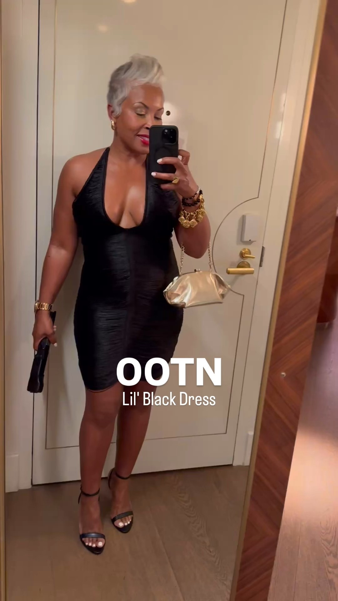 the cutest LBD 🖤

Absolutely loving this @Zara dress paired with a lil gold metallic purse that fits all my essentials.

The strappy’s were so comfortable, with the perfect gold accent heel!

For sizing reference: I'm 5'2 | 150lbs | Dress runs small | wearing a large | shoes size 8

Runs fast!🏃🏽‍♀️ linked cute similar dupes too👀 

#ZaraStyle #PartyDress #LittleBlackDress #FringeFashion #LOrealEvent #OOTD #PixieHaircut #SilverChronicles #HolidayOutfitInspo #LTKPartyStyle #LTKFashion #xojalonda
#ZaraStyle #DateNightLook #ComfyChic #GoldPurseVibes #OOTDInspo #xojalonda

#LTKParties #LTKOver40 #LTKootd