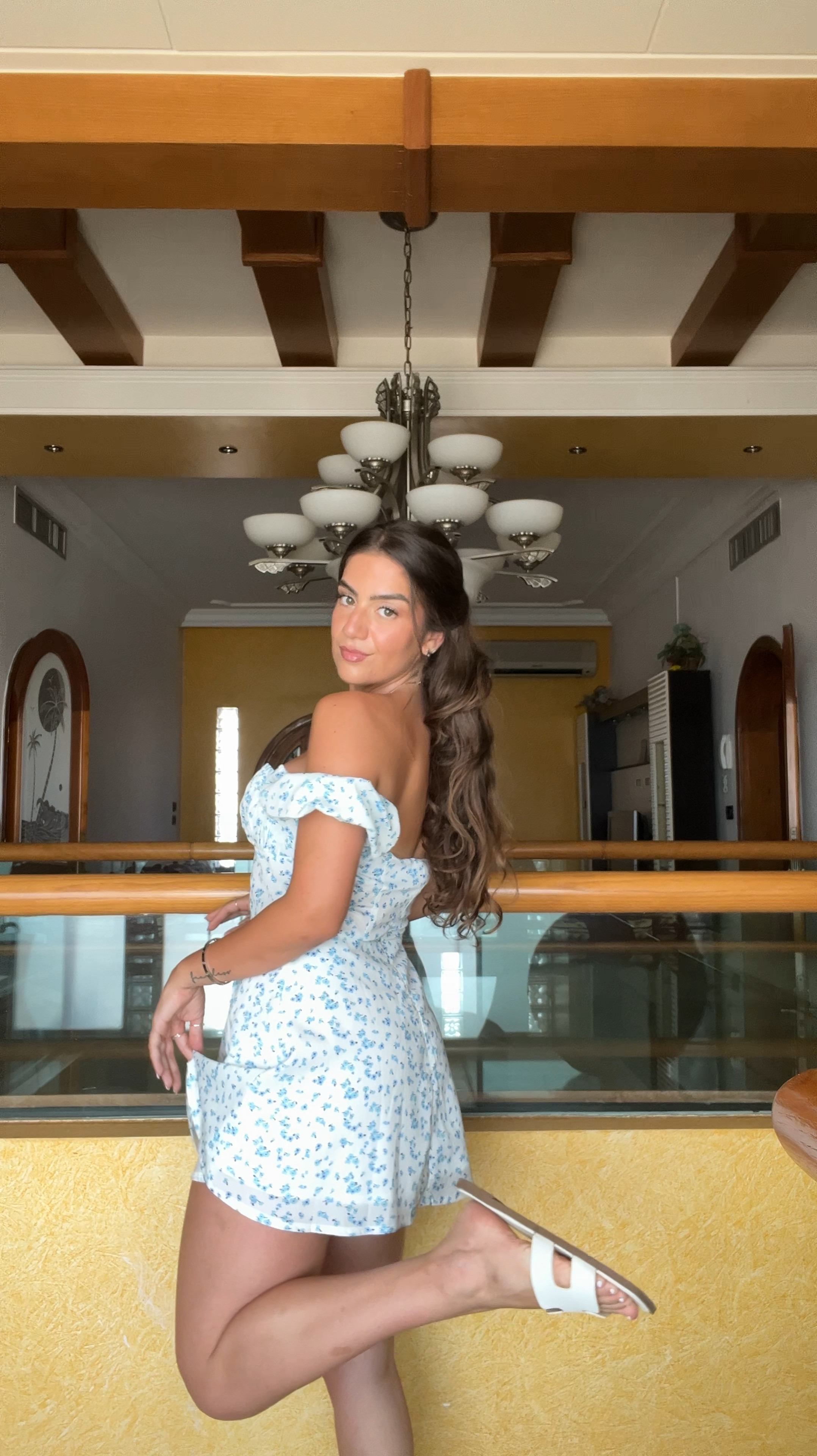 The sleeves go both ways styled; off the shoulders or as puff sleeves on the shoulders. So cute and airy! 

#LTKSaleAlert #LTKFindsUnder50 #LTKStyleTip