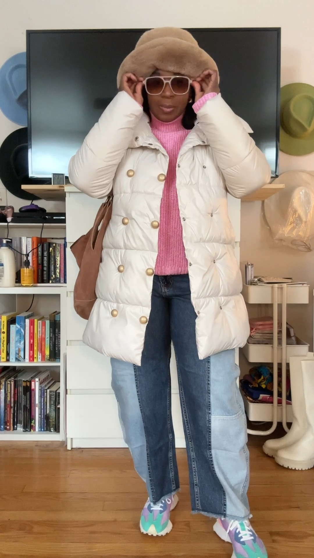 Winter OOTD:
Coat is Shein (old)
Sweater is Medium
Jeans are a size 32
Kicks are a size 8
Hat is a L/XL

#LTKStyleTip #LTKMidsize #LTKSeasonal