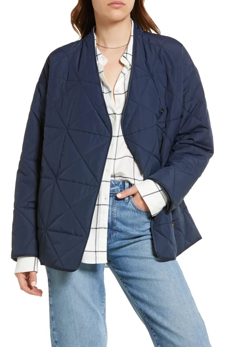 Collarless Quilt Jacket | Nordstrom