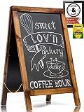 Handcrafted A Frame Chalkboard Sign - Sandwich Board Sidewalk Signs for Businesses - Rustic Pine Woo | Amazon (US)