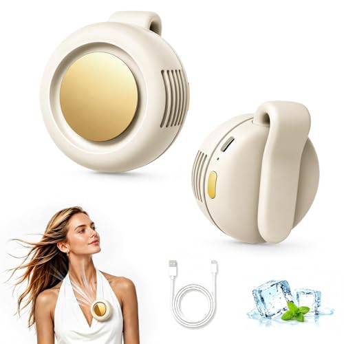 AntoFlash Clip On Fan, Portable Silent Mini Bladeless Personal Fan, 3-Speed 360° Rotatable Small Clip Fan for Shirt Waist, Hands-Free Wearable Fan for Outdoor Travel Office | Amazon (US)