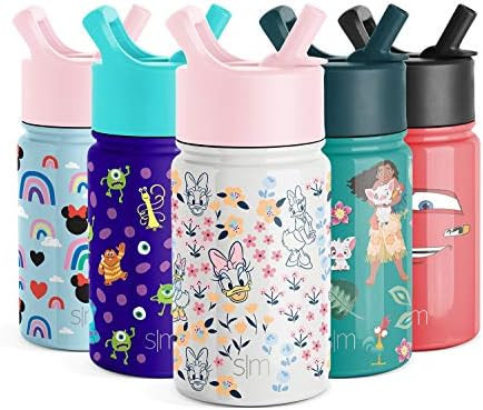 Simple Modern 10oz Disney Summit Kids Water Bottle Thermos with Straw Lid - Dishwasher Safe Vacuu... | Amazon (US)