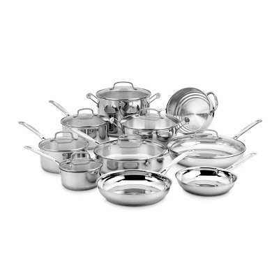 Cuisinart Chef's Classic 17pc Stainless Steel Cookware Set - 77-17N | Target