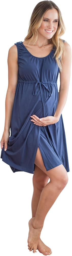 Baby Be Mine Labor and Delivery Gown for Hospital – 3-in-1 Labor/Delivery/Nursing Gown – Mate... | Amazon (US)