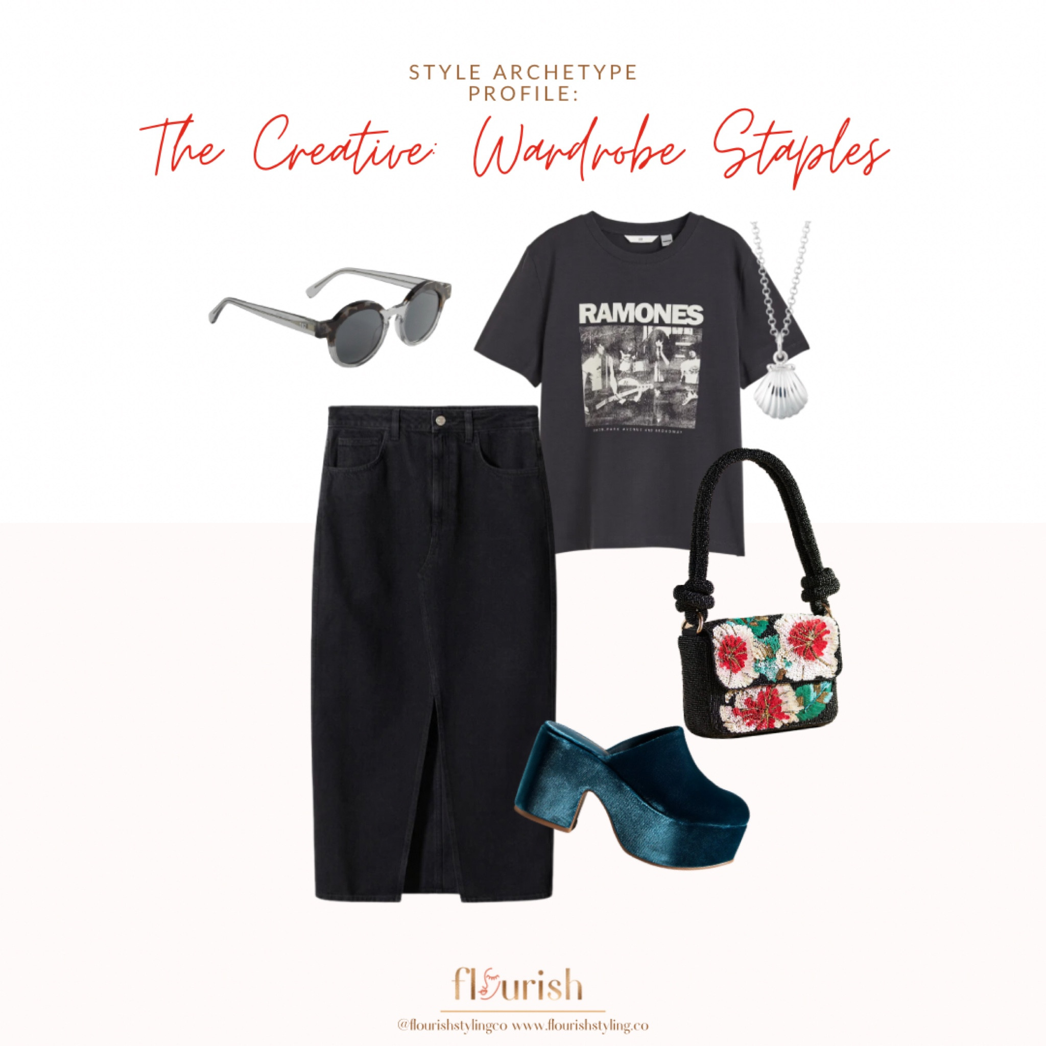 The Creative Style Archetype lives to express her personality through her outfits. Whether its a tee from her favorite band or graphic artist, she is proud to support those who make a living through their own creativity. A look like this is great for running around on the weekends or attending a concert! Just tie up the tee in a knot and call it a day!

#LTKFind #LTKSeasonal #LTKstyletip