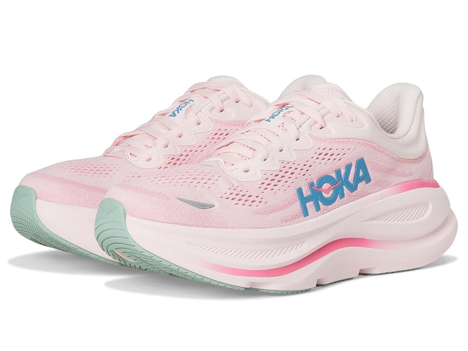 Hoka Bondi 9 Women's Shoes Rose Tea/Petal : 9 B - Medium | Zappos