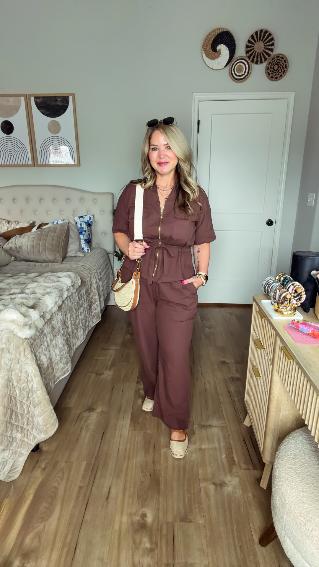 Size large 

#LTKMidsize #LTKOver40 #LTKPetite