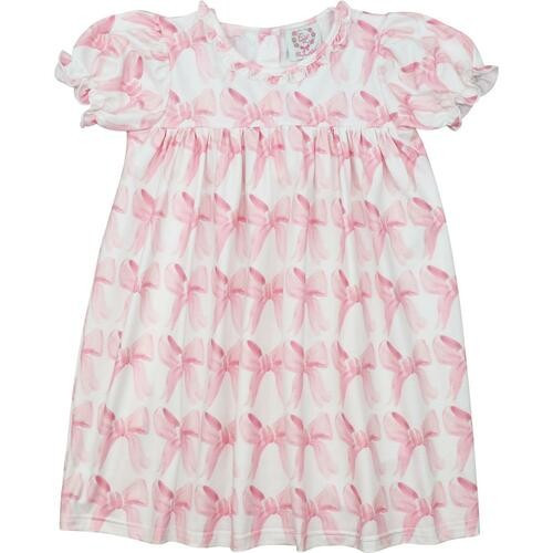 Pink Bow Knit Dress | Cecil and Lou