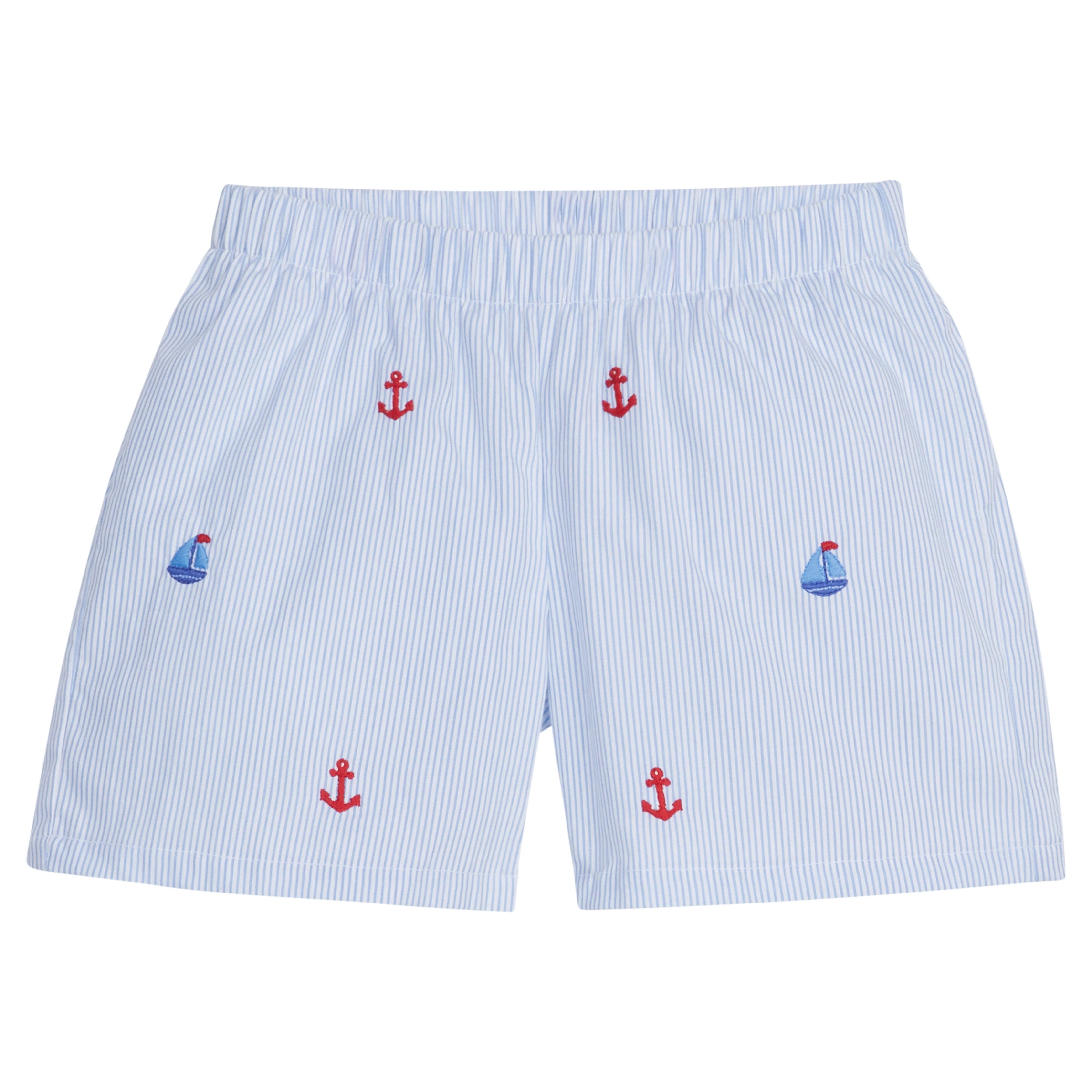 Embroidered Basic Short - Nautical | Little English