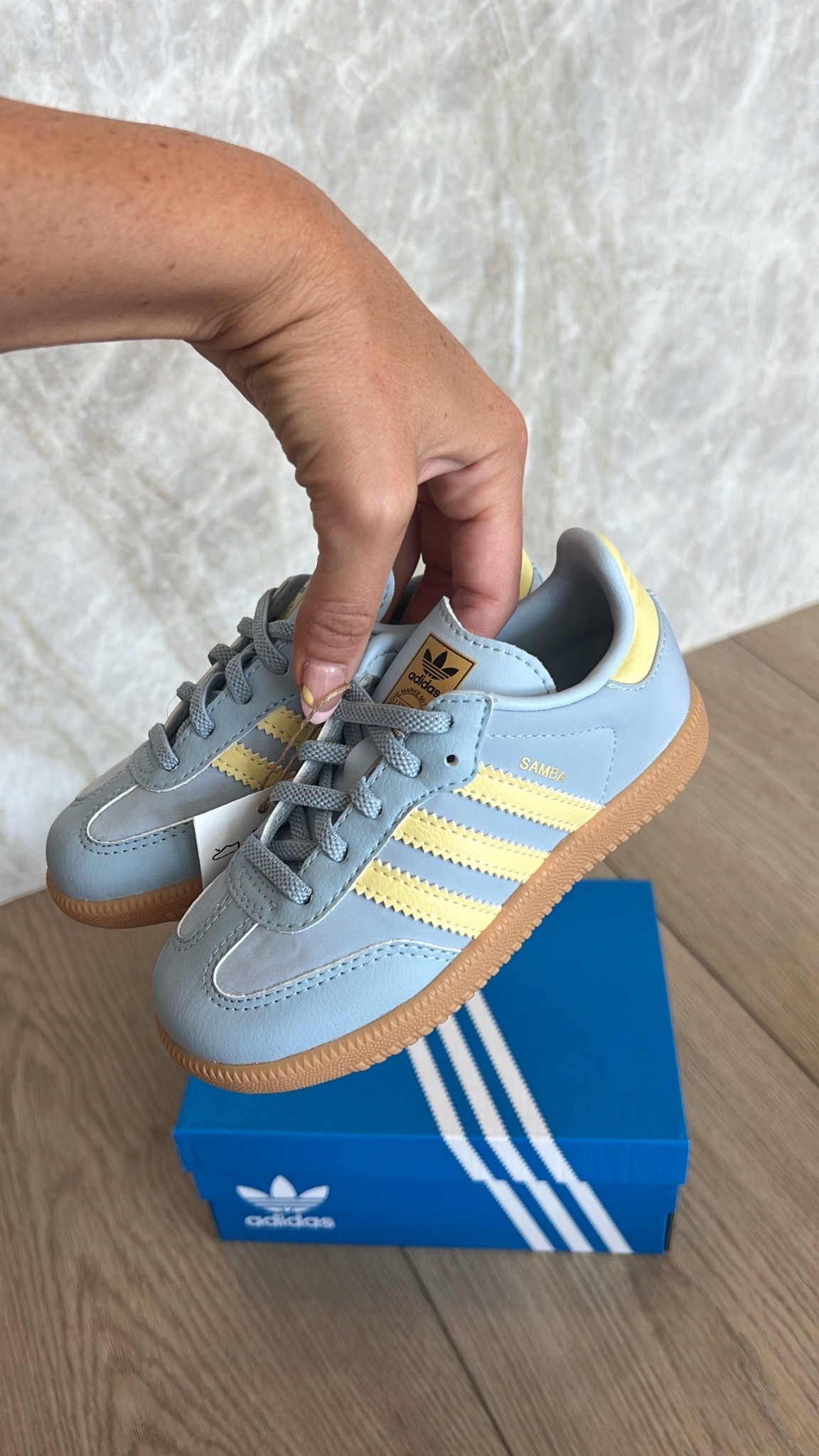 The cutest little girl adidas sambas! 🩵💛🩵💛

Back to school shoes



#LTKShoeCrush #LTKKids