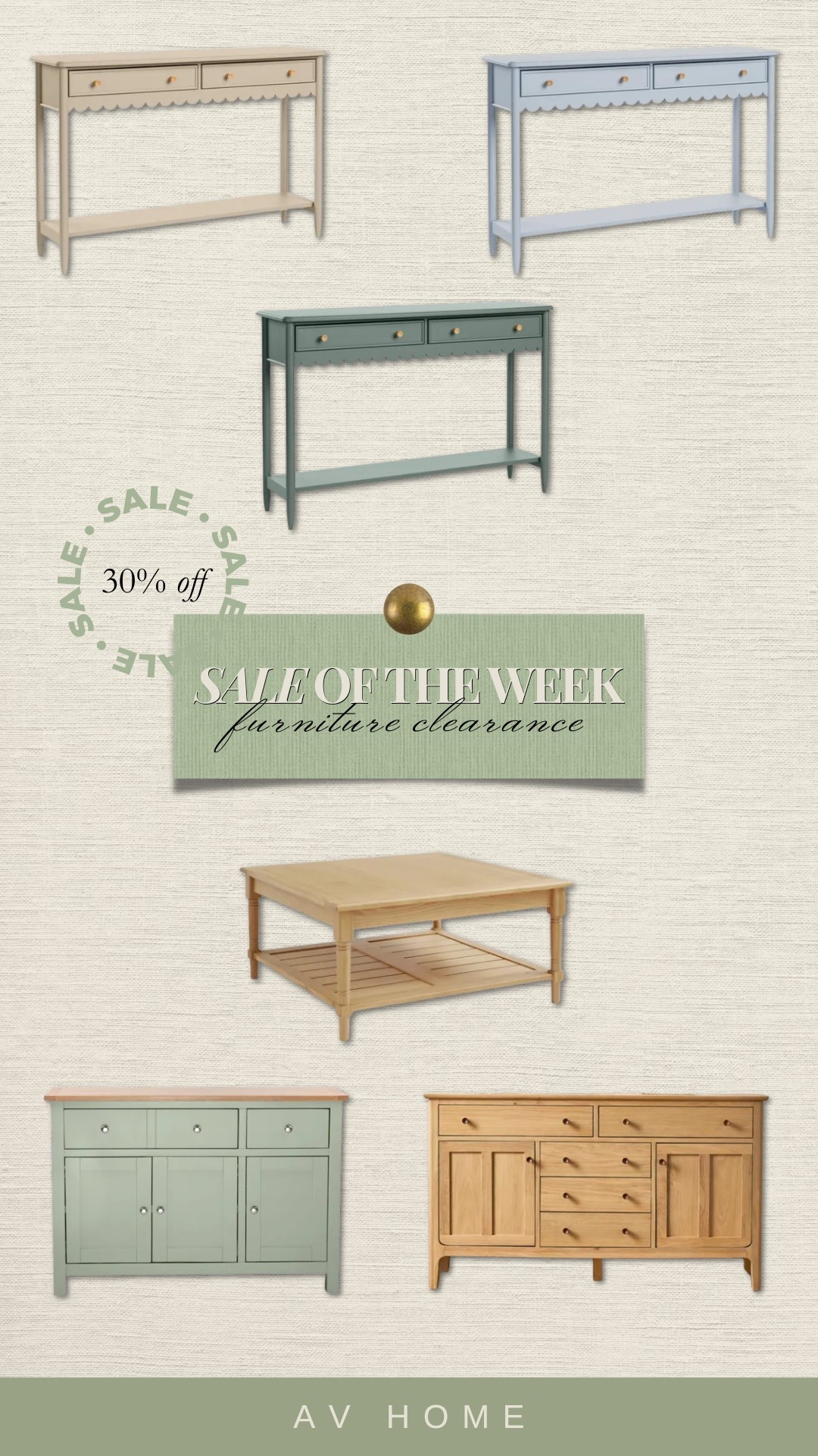 Furniture clearance, 30% off

#LTKhome #LTKuk #LTKsale