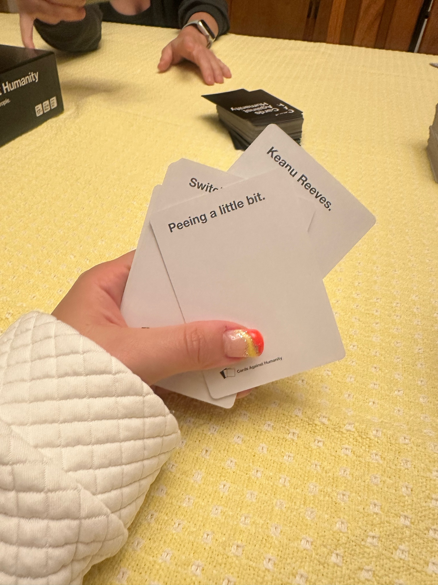 Cards against humanity is a game we all love and have fun with.

#LTKKids #LTKMens #LTKSeasonal