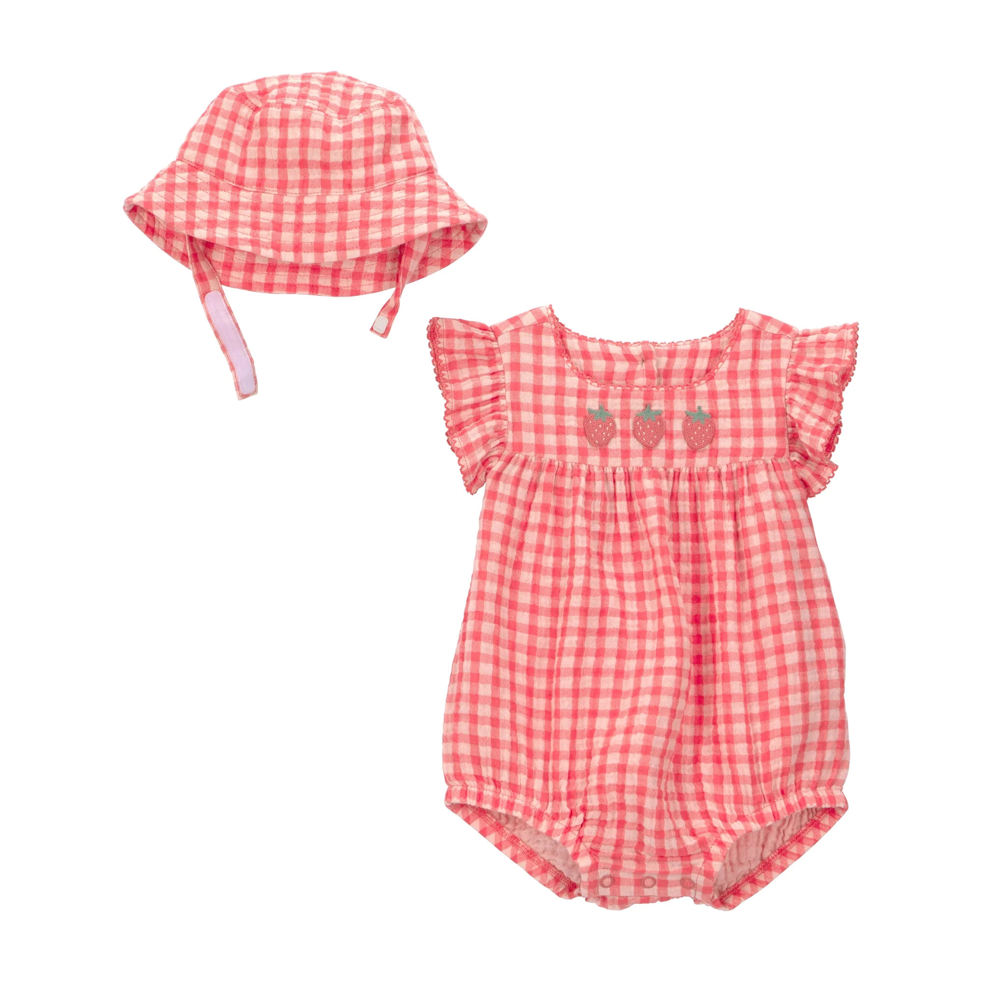 Carter's Child of Mine Baby Girl Romper Set, 2-Piece, Sizes 0/3-24 Months | Walmart (US)
