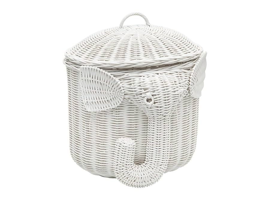 KOUBOO Rattan Elephant Storage Animal Shaped Handwoven Cloths with Lid Decorative Storage Bin Fru... | Amazon (US)