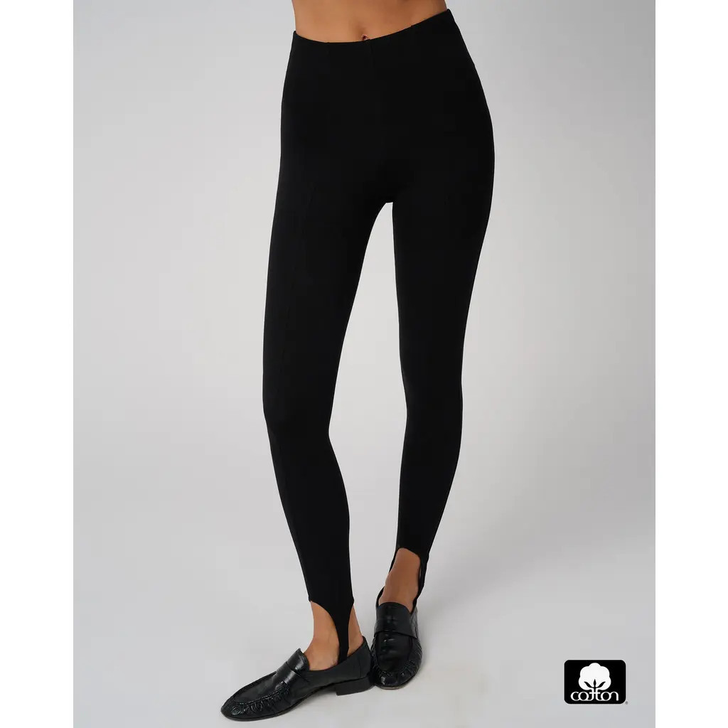 WeWoreWhat Cotton Stirrup Legging in Black at Nordstrom, Size X-Large | Nordstrom